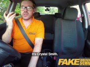 Preview 1 of Fake Driving School Busty curvy learners horny blowjob and fucks to orgasm