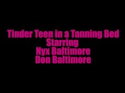 Preview 3 of Big Tit Tinder Teen in a Tanning Bed