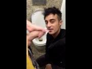 Preview 3 of Someone came, but at the second time he finally swallows PUBLIC TOILET