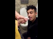 Preview 4 of Someone came, but at the second time he finally swallows PUBLIC TOILET
