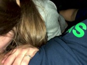 Preview 4 of Hard amateur anal sex in car - She sucks my dick and getting cum in ass 4K
