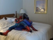 Preview 3 of horny classic spiderman overpowers his spider enemy