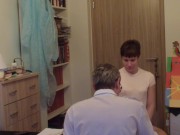 Preview 1 of medecin student girl on examination at a pervert doctor - part 1