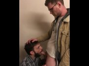 Preview 3 of Office Stairwell Blowjob Exchange