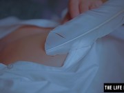 Preview 3 of Vigorous masturbation with a feather