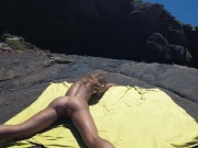 Preview 3 of TRAVEL NUDE - Perfect body nudist girl on the coast Ocean / Sasha Bikeyeva