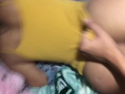 Preview 1 of Little Latina 18 yr old teen fucked doggystyle (Netflix and chill)