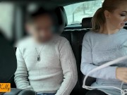 Preview 1 of Horny couple having fun in Uber. WetKelly