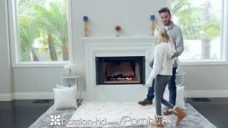 PASSION-HD Winter fuck in front of the fire with Piper Perri
