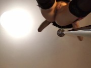 Preview 2 of Hot Amateur Teen Sexy Babe EmiLeeWonder Pole Dance And Hard Fuck Cumshot
