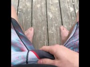 Preview 2 of Beach Views then finishing off a THICK CUM SHOT in the car!