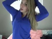 Preview 4 of cute cam girl does yoga pants try-on haul