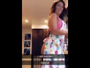 Preview 1 of Cherie DeVille sucks off her real stepson on Snapchat