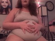 Preview 1 of Thiccc Feedee Weight Gain Talk + Belly Play