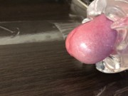 Preview 3 of Moaning Amateur Guy Slowly Fucking Fleshlight Huge Load - 4K