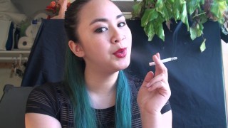 MissDeeNicotine Cigarette Tease