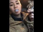 Preview 6 of Girl Smoking in a Car | MissDeeNicotine