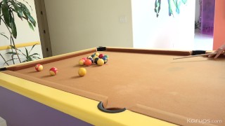 Curvy Teen Karlee Grey Sucks At Playing Pool But She Can Pocket A Cock