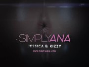 Preview 1 of Kizzy Sixx - Lesbian Anal Debut