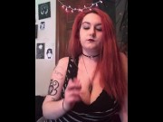 Preview 4 of Goth Slut Smokes Topless