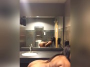 Preview 1 of Teen twerks naked in public bathroom!!