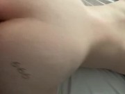 Preview 1 of Morning Sex Girlfriend Fucked Doggy Style with Cumshot Homemade POV