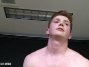 Preview 5 of Cute ginger boy: soft moans, hard cock