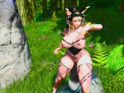 Preview 1 of Skyrim Foxy Anuka Witch Sexy Combat pose and Dance Showcase
