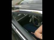Preview 2 of TAKES CUM SHOT IN MOUTH WHILE DRIVING A TESLA