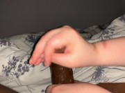 Preview 4 of Hand job massive Cumshot: his cock drooled like imbecile as jerk him. P2