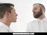 Preview 5 of MissionaryBoys - Handsome Missionary Boy Cums In A Priest’s Mouth