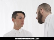Preview 6 of MissionaryBoys - Handsome Missionary Boy Cums In A Priest’s Mouth