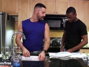 Preview 2 of Men.com - River Wilson and Teddy Torres - The Dinner Party Part 3 - Drill M