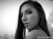 Preview 1 of Jules Jordan - All natural beauty Gianna Dior first time with two cocks