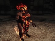 Preview 2 of skyrim Female monster Flame Atronach porn