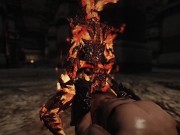 Preview 6 of skyrim Female monster Flame Atronach porn