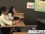 Preview 2 of Capri Cavanni, Jessica Jaymes and Ariella Ferrera all fuck each other