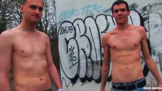   CZECH HUNTER 419 -  Two Buddies Get Picked Up & Persuaded To Have A Threesome