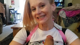 Teaching Step daughter w/ braces to love first blowjob KINK ROLEPLAY