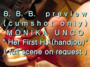 Preview 5 of B.B.B. preview: Monika Unco's "1st HJ"(cumshot only)AVI noSloMo