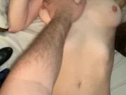 Preview 4 of Young babe gets woken up to morning cock and loves it!
