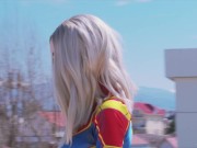 Preview 1 of Avengers: Captain Marvel epic takes dick in her teen pussy SiaSiberia