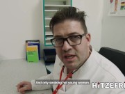 Preview 1 of HITZEFREI Fake doctor fucks a petite brunette patient