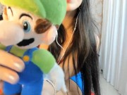 Preview 4 of SFW **** Asmr Binaural Mario Bros Cosplay, Mostrando meu Nintendo 64