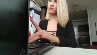 Preview of secretary farting in POV