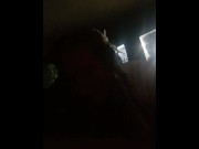 Preview 1 of Filly peach gives car blowjob (low light) with ending facial in room!!!