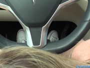 Preview 3 of Jodi West shows the benefits of having a self driving Tesla