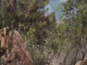 Preview 1 of Horny Hiking - Amateur Couple Public Creampie in Lost Creek - GFE POV Date