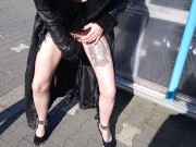 Preview 5 of Slut Lucy Ravenblood dildoing in public