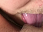 Preview 3 of Close up wet horny pussy licking till she cum in convulsion